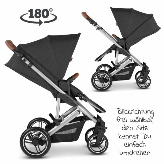 Flash Sale 🎁 ABC Design 3in1 Kinderwagen-Set Aversa 4 - Circle Edition - inkl. Babywanne, Autositz, Sportsitz & Zubehörpaket - Woven Graphite - Collection 2022 😀 6 Flash Sale 🎁 ABC Design 3in1 Kinderwagen-Set Aversa 4 - Circle Edition - inkl. Babywanne, Autositz, Sportsitz & Zubehörpaket - Woven Graphite - Collection 2022 😀 - Image 6