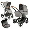 Outlet 🧨 ABC Design 3in1 Kinderwagen-Set Catania 4 - Circle Edition - inkl. Babyschale, Babywanne, Sportwagen und Zubehör - Woven Graphite 🛒