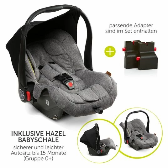 Best deal 🎁 ABC Design 3in1 Kinderwagen-Set Catania 4 - Circle Edition - inkl. Babywanne, Autositz und XXL Zubehörpaket - Woven Graphite 🔔 2 Best deal 🎁 ABC Design 3in1 Kinderwagen-Set Catania 4 - Circle Edition - inkl. Babywanne, Autositz und XXL Zubehörpaket - Woven Graphite 🔔 - Image 2