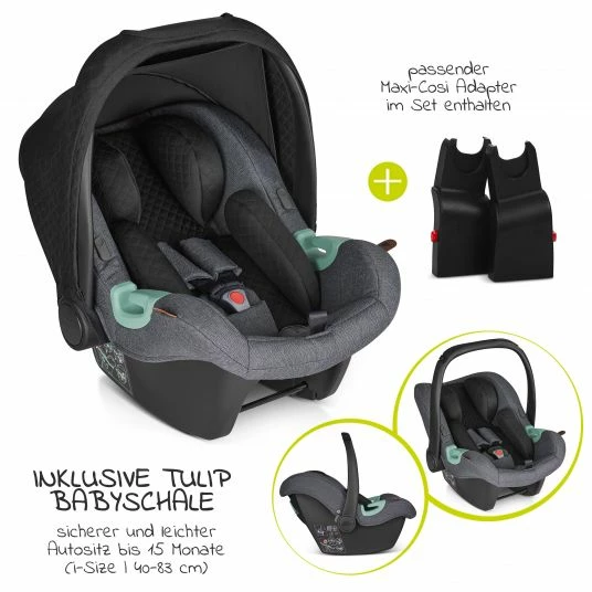 Brand new 🤩 ABC Design 3in1 Kinderwagen-Set Salsa 4 Air - inkl. Babywanne, Autositz Tulip, Sportsitz und Zubehörpaket - Diamond Edition - Asphalt - Collection 2023 😉 2 Brand new 🤩 ABC Design 3in1 Kinderwagen-Set Salsa 4 Air - inkl. Babywanne, Autositz Tulip, Sportsitz und Zubehörpaket - Diamond Edition - Asphalt - Collection 2023 😉 - Image 2