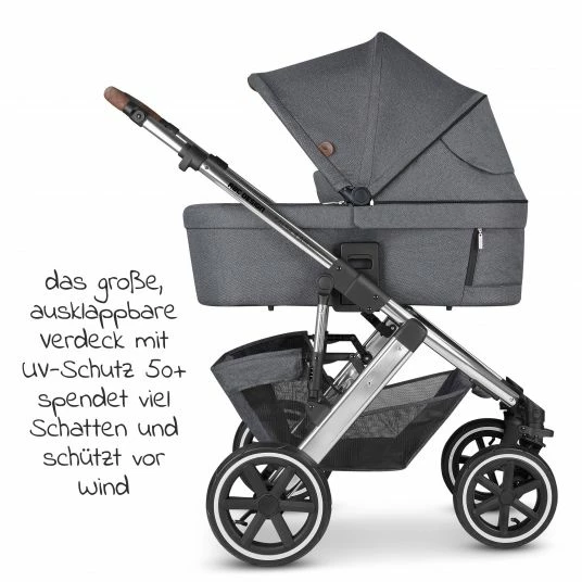 Brand new 🤩 ABC Design 3in1 Kinderwagen-Set Salsa 4 Air - inkl. Babywanne, Autositz Tulip, Sportsitz und Zubehörpaket - Diamond Edition - Asphalt - Collection 2023 😉 6 Brand new 🤩 ABC Design 3in1 Kinderwagen-Set Salsa 4 Air - inkl. Babywanne, Autositz Tulip, Sportsitz und Zubehörpaket - Diamond Edition - Asphalt - Collection 2023 😉 - Image 6