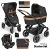 Top 10 🤩 ABC Design 3in1 Kinderwagen-Set Salsa 4 Air Starter Set inkl. Tulip und XXL Zubehörpaket - Pure Edition - Toffee - Collection 2023 🎁
