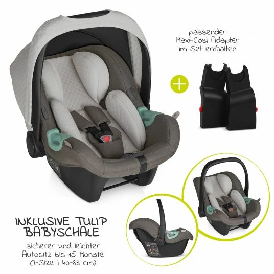 Hot Sale 🤩 ABC Design 3in1 Kinderwagen-Set Samba - inkl. Babywanne, Autositz Tulip, Sportsitz und Zubehörpaket - Diamond Edition - Herb - Collection 2023 🥰 2 Hot Sale 🤩 ABC Design 3in1 Kinderwagen-Set Samba - inkl. Babywanne, Autositz Tulip, Sportsitz und Zubehörpaket - Diamond Edition - Herb - Collection 2023 🥰 - Image 2