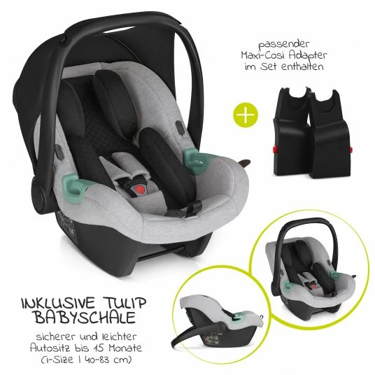 Discount 🥰 ABC Design 3in1 Kinderwagen-Set Samba - inkl. Babywanne, Sportsitz, Babyschale Tulip und Adapter - Fashion Edition - Mineral - Collection 2022 ⌛ 2 Discount 🥰 ABC Design 3in1 Kinderwagen-Set Samba - inkl. Babywanne, Sportsitz, Babyschale Tulip und Adapter - Fashion Edition - Mineral - Collection 2022 ⌛ - Image 2