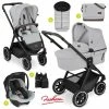 Promo 😍 ABC Design 3in1 Kinderwagen-Set Samba - inkl. Babywanne, Tulip, Sportsitz, Wickeltasche & Fußsack - Fashion Edition - Mineral - Collection 2022 🔔