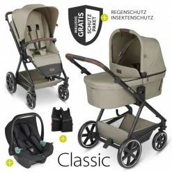Best reviews of 🛒 ABC Design 3in1 Kinderwagen-Set Vicon 4 - inkl. Babywanne, Autositz Tulip, Sportsitz und Zubehörpaket - Classic Edition - Reed - Collection 2023 🌟