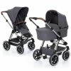 Outlet 🧨 ABC Design Condor 4 Air pushchair - Diamond Special Edition - incl. baby bath & sports seat - Asphalt ❤️