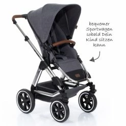 Outlet 🧨 ABC Design Condor 4 Air pushchair - Diamond Special Edition - incl. baby bath & sports seat - Asphalt ❤️ -Way Sales abc design kombi kinderwagen condor 4 air diamond special edition inkl babywanne sportsitz asphalt 12000481907 d4