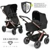 Best Sale ⌛ ABC Design Kombi-Kinderwagen Salsa 4 Air Diamond Edition - inkl. Babywanne, Sportsitz & XXL Zubehörpaket - Rose Gold - Collection 2021 😉