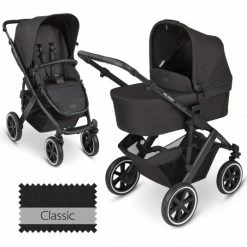 Best Pirce 🎁 ABC Design Kombi-Kinderwagen Salsa 4 Air - inkl. Babywanne & Sportsitz - Classic Edition - Ink - Collection 2023 💯