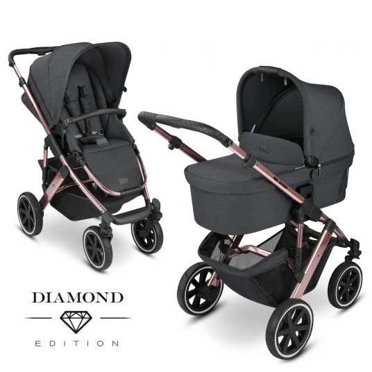 Deals 👏 ABC Design Kombi-Kinderwagen Salsa 4 Air - inkl. Babywanne & Sportsitz - Diamond Edition - Bubble - Collection 2022 😀 1 Deals 👏 ABC Design Kombi-Kinderwagen Salsa 4 Air - inkl. Babywanne & Sportsitz - Diamond Edition - Bubble - Collection 2022 😀
