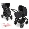 Hot Sale ⌛ ABC Design Kombi-Kinderwagen Salsa 4 Air - inkl. Babywanne & Sportsitz - Fashion Edition - Midnight - Collection 2022 ⌛