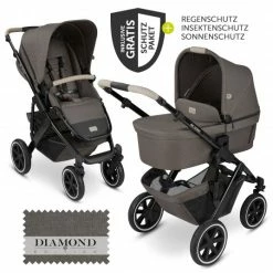 Best reviews of 🎁 ABC Design Kombi-Kinderwagen Salsa 4 Air - inkl. Babywanne & Sportsitz mit XXL Zubehörpaket - Diamond Edition - Herb - Collection 2023 🎉