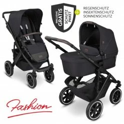 Coupon ❤️ ABC Design Kombi-Kinderwagen Salsa 4 Air - inkl. Babywanne, Sportsitz und XXL Zubehör-Paket - Fashion Edition - Midnight - Collection 2022 🎁