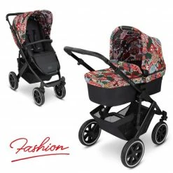 Flash Sale 🤩 ABC Design Kombi-Kinderwagen Salsa 4 Air - inkl. Babywanne, Sportsitz und XXL Zubehörset - Fashion Edition - Comic - Collection 2022 👍