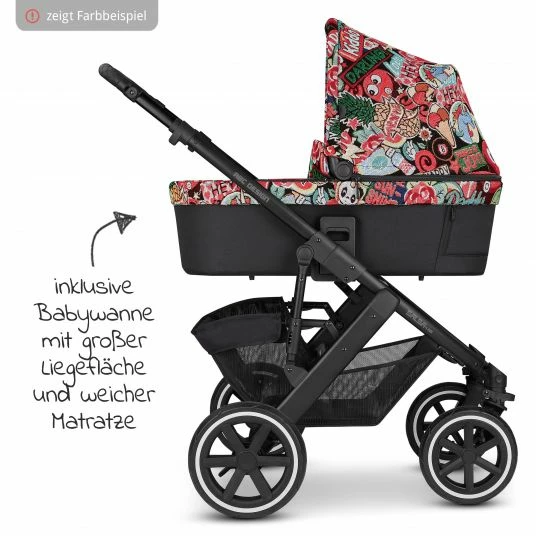 Flash Sale 🤩 ABC Design Kombi-Kinderwagen Salsa 4 Air - inkl. Babywanne, Sportsitz und XXL Zubehörset - Fashion Edition - Comic - Collection 2022 👍 2 Flash Sale 🤩 ABC Design Kombi-Kinderwagen Salsa 4 Air - inkl. Babywanne, Sportsitz und XXL Zubehörset - Fashion Edition - Comic - Collection 2022 👍 - Image 2