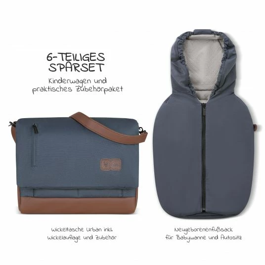 Outlet 👍 ABC Design Kombi-Kinderwagen Salsa 4 Air Set inkl. Neugeborenen-Fußsack und Wickeltasche - Classic Edition - Lake - Collection 2023 ✨ 2 Outlet 👍 ABC Design Kombi-Kinderwagen Salsa 4 Air Set inkl. Neugeborenen-Fußsack und Wickeltasche - Classic Edition - Lake - Collection 2023 ✨ - Image 2