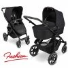 Flash Sale 🔥 ABC Design Kombi-Kinderwagen Salsa 4 - inkl. Babywanne & Sportsitz - Fashion Edition - Midnight - Collection 2022 😍