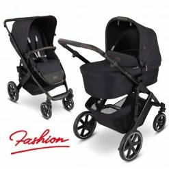Flash Sale 🔥 ABC Design Kombi-Kinderwagen Salsa 4 - inkl. Babywanne & Sportsitz - Fashion Edition - Midnight - Collection 2022 😍