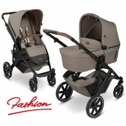 Budget ⭐ ABC Design Kombi-Kinderwagen Salsa 4 - inkl. Babywanne & Sportsitz - Fashion Edition - Nature - Collection 2022 🤩