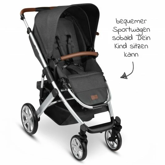 Buy 💯 ABC Design Kombi-Kinderwagen Salsa 4 - inkl. Babywanne & Sportsitz - Piano - Collection 2021 ✨ 6 Buy 💯 ABC Design Kombi-Kinderwagen Salsa 4 - inkl. Babywanne & Sportsitz - Piano - Collection 2021 ✨ - Image 6