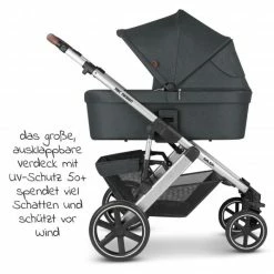 Discount 😍 ABC Design Kombi-Kinderwagen Salsa 4 - inkl. Babywanne, Sportsitz und XXL Zubehör-Paket - Storm - Collection 2022 🤩 -Way Sales abc design kombi kinderwagen salsa 4 inkl babywanne sportsitz und xxl zubehor paket storm 12001502200 zamboo set d4