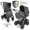 Cheapest 😍 ABC Design Kombi-Kinderwagen Samba - inkl. Babywanne, Sportsitz und XXL Zubehör-Paket - Diamond Edition - Asphalt - Collection 2022 ⌛