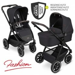 Best deal ✔️ ABC Design Kombi-Kinderwagen Samba - inkl. Babywanne, Sportsitz und XXL Zubehör-Paket - Fashion Edition - Midnight - Collection 2022 😍