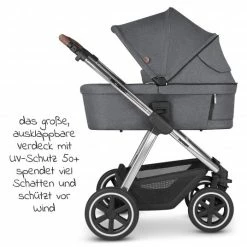Outlet 😍 ABC Design Kombi-Kinderwagen Samba - inkl. Babywanne und Sportsitz - Diamond Edition - Asphalt - Collection 2022 🎉 -Way Sales abc design kombi kinderwagen samba inkl babywanne und sportsitz diamond edition asphalt 12003192003 d2