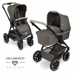 Best Sale 🥰 ABC Design Kombi-Kinderwagen Samba - inkl. Babywanne und Sportsitz - Diamond Edition - Herb - Collection 2022 😍