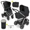 Brand new 🤩 ABC Design Kombi-Kinderwagen Samba Set - inkl. Babywanne, Sportsitz, Wickeltasche und Fußsack - Diamond Edition - Black Dots - Collection 2022 🤩