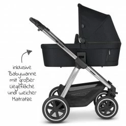 Brand new 🤩 ABC Design Kombi-Kinderwagen Samba Set - inkl. Babywanne, Sportsitz, Wickeltasche und Fußsack - Diamond Edition - Black Dots - Collection 2022 🤩 -Way Sales abc design kombi kinderwagen samba set inkl babywanne sportsitz wickeltasche und fusssack diamond edition black dots 12003122207 d2