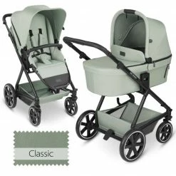 Outlet 🎁 ABC Design Kombi-Kinderwagen Vicon 4 - inkl. Babywanne und Sportsitz - Classic Edition - Pine - Collection 2023 ⌛