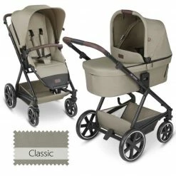 Budget 😉 ABC Design Kombi-Kinderwagen Vicon 4 - inkl. Babywanne und Sportsitz - Classic Edition - Reed - Collection 2023 👏