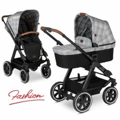 Best Sale 🧨 ABC Design Kombi-Kinderwagen Viper 4 - inkl. Babywanne und Sportsitz - Fashion Edition - Smaragd 🔔