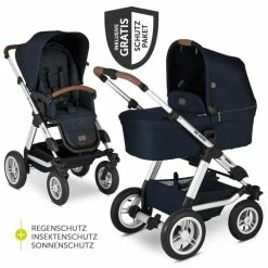 Cheap 🧨 ABC Design Kombi-Kinderwagen Viper 4 mit Lufträdern - inkl. Babywanne, Sportsitz & XXL Zubehörpaket - Shadow 🛒