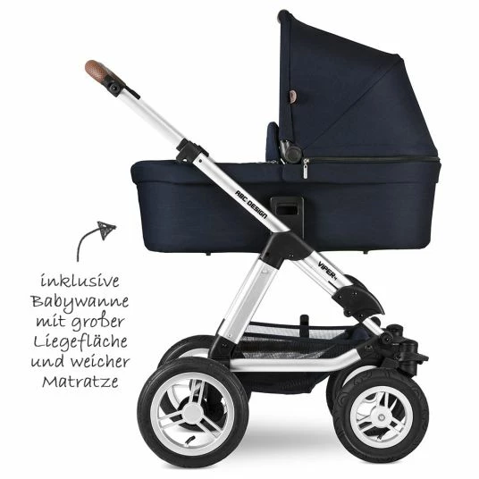 Cheap 🧨 ABC Design Kombi-Kinderwagen Viper 4 mit Lufträdern - inkl. Babywanne, Sportsitz & XXL Zubehörpaket - Shadow 🛒 3 Cheap 🧨 ABC Design Kombi-Kinderwagen Viper 4 mit Lufträdern - inkl. Babywanne, Sportsitz & XXL Zubehörpaket - Shadow 🛒 - Image 3