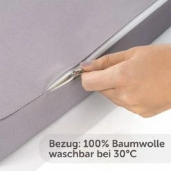 Outlet 🔔 Alvi Travel bed mattress Comfort - 60 x 120 cm / Height 6 cm, breathable, washable, tested for harmful substances - Grey 👏 -Way Sales alvi reisebettmatratze komfort 60 x 120 cm hohe 6 cm atmungsaktiv waschbar schadstoffgepruft grau 911618009kp d3