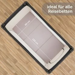 Outlet 🔔 Alvi Travel bed mattress Comfort - 60 x 120 cm / Height 6 cm, breathable, washable, tested for harmful substances - Grey 👏 -Way Sales alvi reisebettmatratze komfort 60 x 120 cm hohe 6 cm atmungsaktiv waschbar schadstoffgepruft grau 911618009kp d4