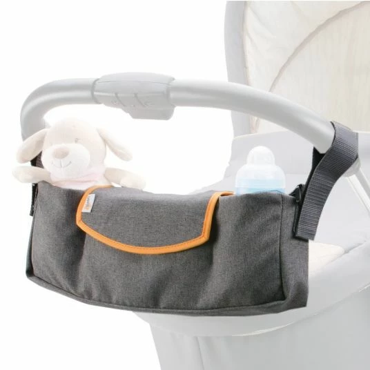 Flash Sale 🤩 Diago Baby carriage organizer - Grey Orange 😀 1 Flash Sale 🤩 Diago Baby carriage organizer - Grey Orange 😀