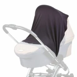 Outlet 🎁 Diago Schlummertuch mit Plastikclips & Klettbändern - Ebony 🥰