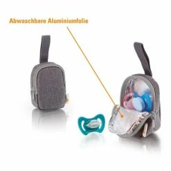 Deals 🤩 Diago Schnullertasche Deluxe - Grau 💯 -Way Sales diago schnullertasche deluxe grau 30111 75274 d3