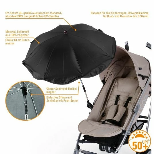 Brand new 😉 Diago Parasol Basic 50+ - Black 🤩 2 Brand new 😉 Diago Parasol Basic 50+ - Black 🤩 - Image 2