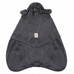 Coupon ✔️ Ergobaby 2-1 Wetterschutz Rain and Wind Cover für Babytragen inkl. Tasche - Charcoal - Collection 2022 🔔