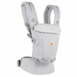 Outlet 🧨 Ergobaby Babytrage Adapt Soft Touch Cotton - Pearl Grey ✨ -Way Sales ergobaby babytrage adapt soft touch cotton pearl grey bcastcgry d4