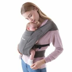 Hot Sale 🧨 Ergobaby Babytrage Embrace für Neugeborene - Heather Grey ⭐