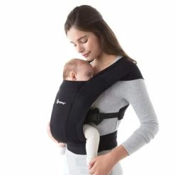 Cheap π Ergobaby Babytrage Embrace fΓΌr Neugeborene - Pure Black π§¨