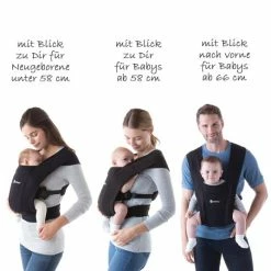 Cheap 🎁 Ergobaby Babytrage Embrace für Neugeborene - Pure Black 🧨 -Way Sales ergobaby babytrage embrace fur neugeborene pure black bcemablk d2