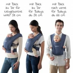 Discount 😉 Ergobaby Babytrage Embrace für Neugeborene - Soft Navy 🛒 -Way Sales ergobaby babytrage embrace fur neugeborene soft navy bcemanavy d2