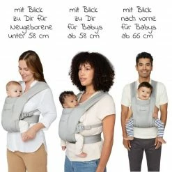 Top 10 😉 Ergobaby Babytrage Embrace Soft Air Mesh für Neugeborene - Soft Grey ❤️ -Way Sales ergobaby babytrage embrace soft air mesh fur neugeborene soft grey bcemasamgry d2